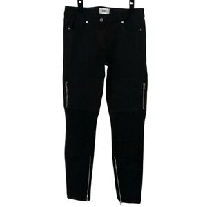 Paige Women’s Demi Ultra Skinny Moto Jeans | Size 27 | Black | 28.5” Inseam